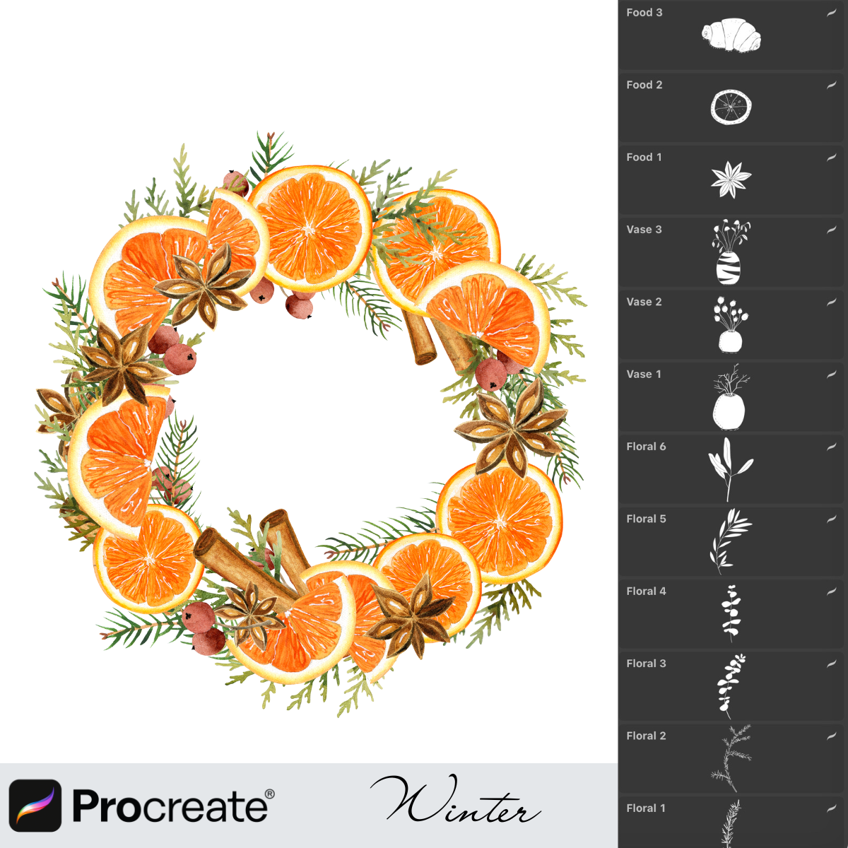 56 Cozy Winter Brushes