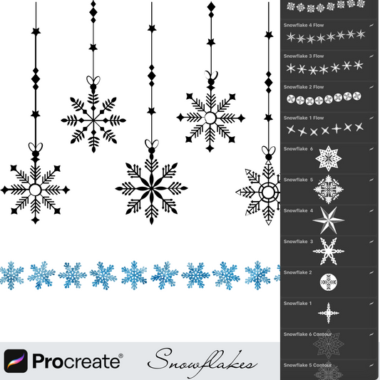 19 Snowflakes Brushes